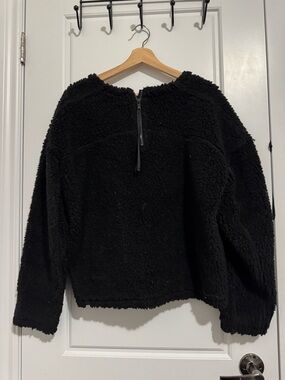 lululemon athletica Black Sherpa Half-Zip Jacket